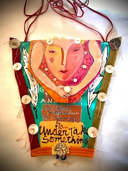 Painted & Mixed Media Purse