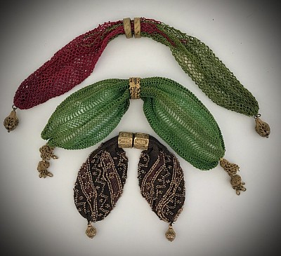 Regency era miser‘s purses - some of my favorites