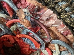 Close up of a unique purse